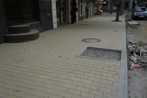 В Дербенте на улице Мамедбекова продолжается капремонт