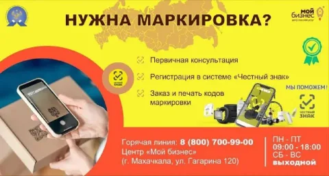 В Дербенте предпринимателям помогают работать с системой маркировки «Честный знак»