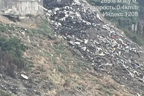 Инспекторы эконадзора выявили незаконную свалку в селе Сабнова Дербентского района