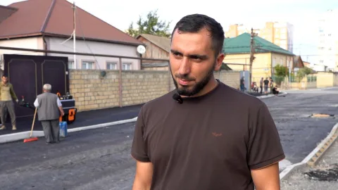 В Дербенте ремонтируют улицу Гамзата Цадасы в рамках муниципальной программы